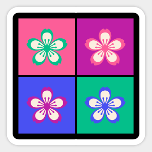 Japanese Aesthetic Cherry Blossom Sakura Pop Art Streetwear Flowers 532 Sticker